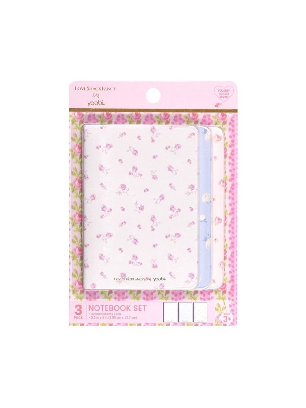 LoveShackFancy x Target Yoobi Mini Notebook Journals